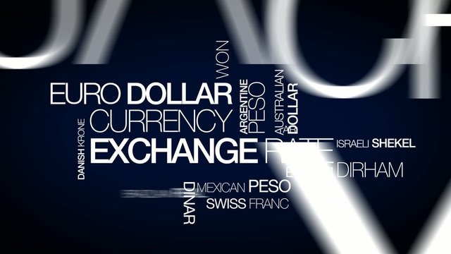 International Exchange rate currency template tag cloud video
