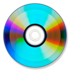 DVD or CD on white with shadow