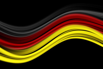 Illustrated german color wave for sport events