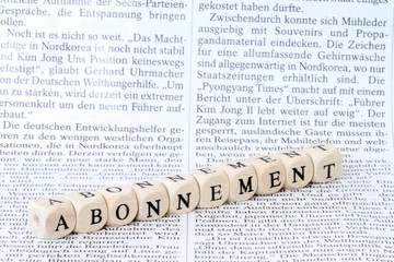 Fototapeta premium Abonnement