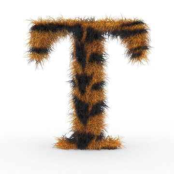 Texteffekt Haare Tiger T