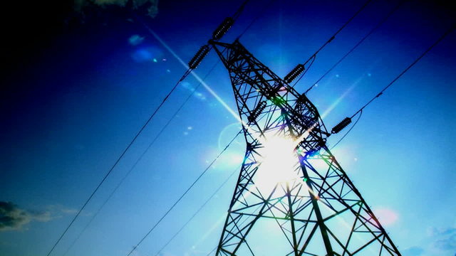 Electrical tower on a