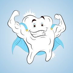 Superhero Healthy Tooth