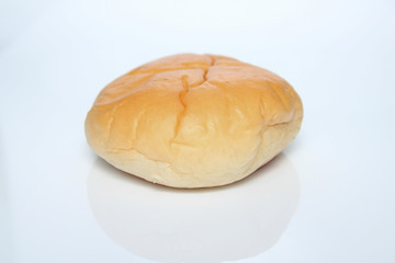 the bread is delicious with white background