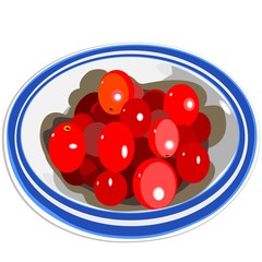 Tiny tomatoes in a small bowl