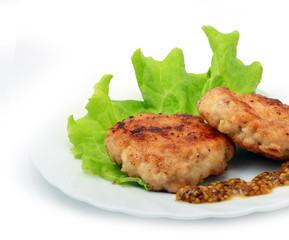 roasted cutlets of pork