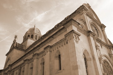 Obraz premium Kathedrale von Sibenik - Kroatien