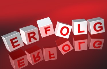 Obraz premium 3D Fallende Wuerfel - ERFOLG I