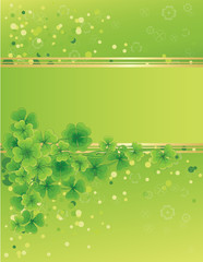 Saint Patrick's day background, vector