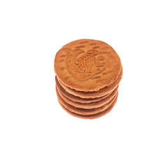 Isolated stack of gingerbread cookies