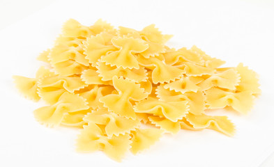 Farfalle pasta, isolated