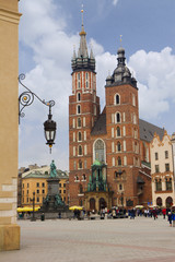 Fototapeta na wymiar Kościół Najświętszej Maryi Panny w Krakowie, Polska