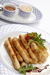 sausages and potatoes