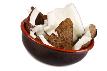 Coconut in a bowl