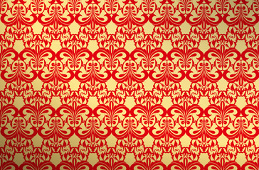 gold and red wallpaper