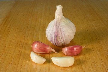 Garlic on Breadboard - 1