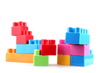 Fototapeta premium Plastic building blocks