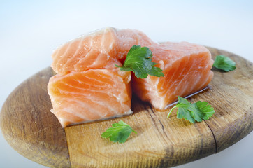 raw salmon