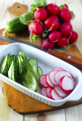 raw vegetables