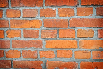 Red brick wall