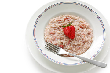 strawberry risotto, italian cuisine