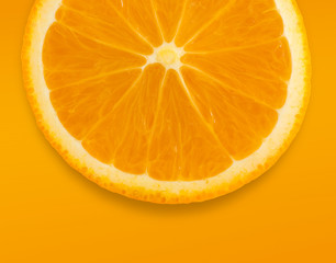 Orange on orange background