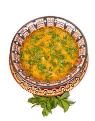 Chicken soup, a traditional Bulgarian Cup