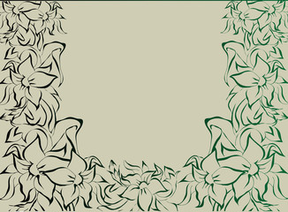 Obraz premium Stylish floral background. Vector.