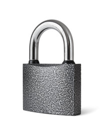 padlock  isolated on white background