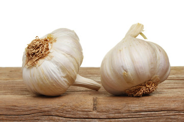 Two garlic bulbs