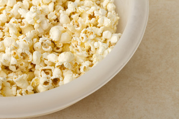 Lightly buttered popcorn