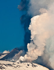Fototapeta na wymiar Erupcja etna
