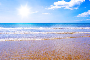 Sunshine beach and sea paradise