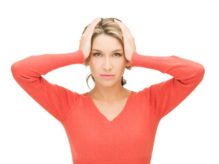 Fototapeta premium unhappy woman