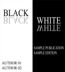 black and white cover page