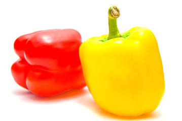 yellow and red peppers