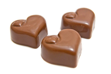 three chocolates