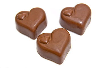 three tasty chocolates