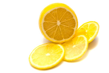 Lemon and lemon slices