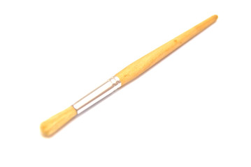 wooden brush close-up