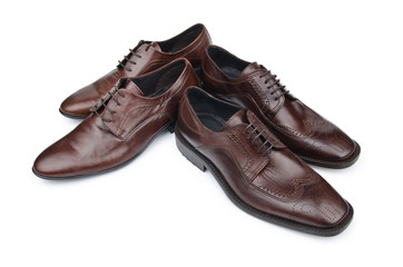 Male shoes in fashion concept