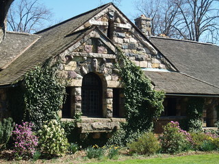 Old stone building in county park