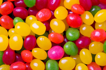 Jelly bean background with large beans