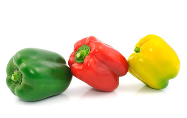 sweet pepper isolated on white background