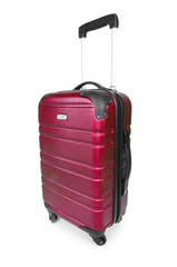 Luggage concept with case on the white