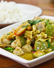curry with rice,thai food.