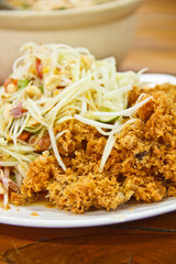 Thai green papaya salad.