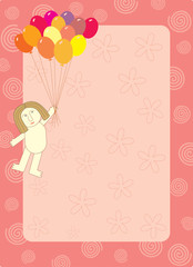 balloon flying man frame