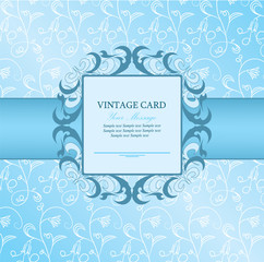 Invitation vintage card