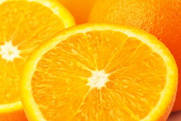 Healthy food with beautiful orange